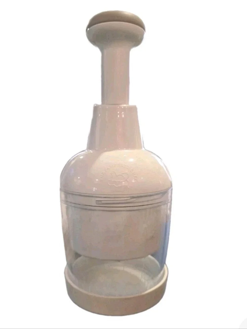 Pampered Chef Food Chopper rotating stainless plunger style kitchen Cooking Cut